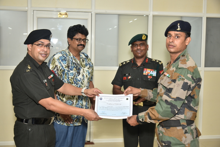 Valediction Program for EDI students from Defence in Diploma in Export Import Management